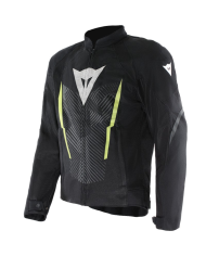 CHAQUETA DAINESE HEROSPHERE AIR TEX NEW JACKET NEGRO/BLANCO/AMARILLO FLUOR