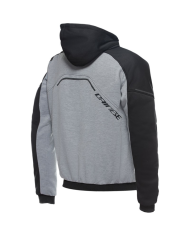 SUDADERA DAINESE DAEMON-X SAFETY HOODIE FULL ZIP NEW GREY/BLACK/RED