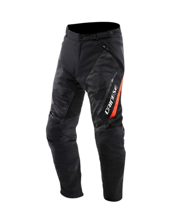 PANTALONES DAINESE DRAKE 2 SUPER AIR TEX NEW BLACK/ANTHRACITE/RED FLUO