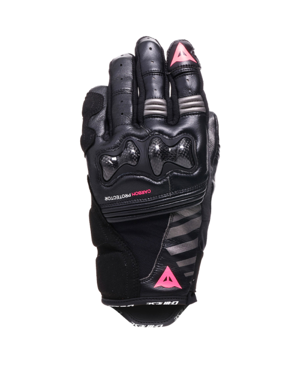 GUANTES DAINESE REACTO CARBON SHORT LADY BLACK/FLUO PINK | Sport Racing de moto | %brands%