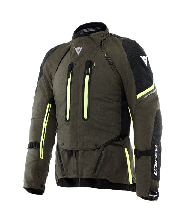 CHAQUETA DAINESE SUPER ADVENTURE ABSOLUTESHELL NEW TARMAC/BLACK/FLUO YELLOW | Invierno de moto | %brands%
