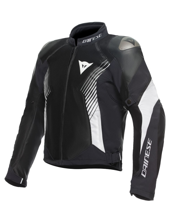CHAQUETA DAINESE SUPER RIDER 2 ABSOLUTESHELL NEW BLACK/WHITE | Cuero de moto | %brands%