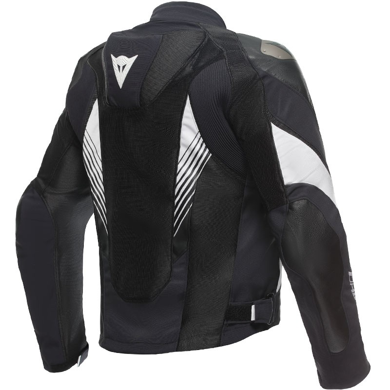 CHAQUETA DAINESE SUPER RIDER 2 ABSOLUTESHELL NEW BLACK/WHITE | Cuero de moto | %brands%