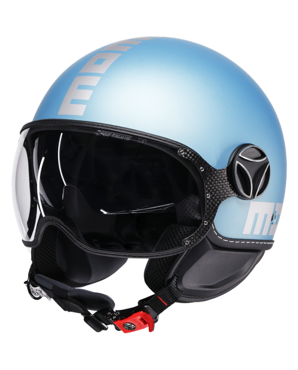 CASCO MOMO DESIGN FGTR EVO NEW MATT SPRING BLUE/SILVER | Cascos Jet de moto | %brands%
