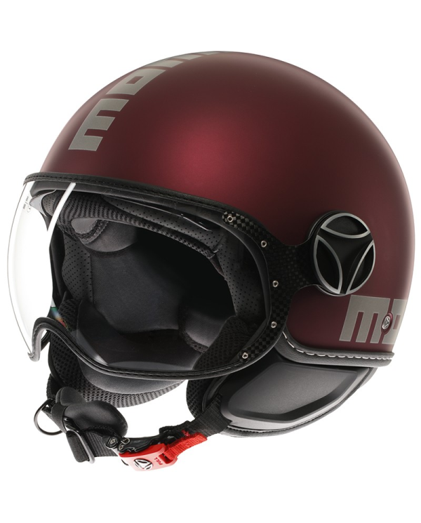 CASCO MOMO DESIGN FGTR EVO NEW MATT AMARENA/SILVER | Cascos Jet de moto | %brands%