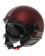 CASCO MOMO DESIGN FGTR EVO NEW MATT AMARENA/SILVER | Cascos Jet de moto | %brands%