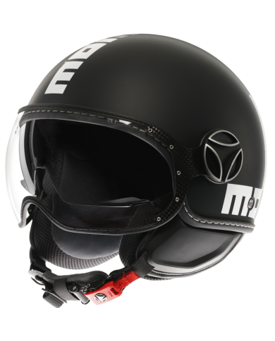CASCO MOMO DESIGN FGTR EVO MATT BLACK/WHITE
