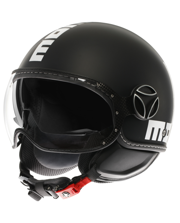 CASCO MOMO DESIGN FGTR EVO MATT BLACK/WHITE | Momo design de moto | %brands%