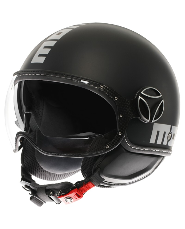 CASCO MOMO DESIGN FGTR EVO NEW MATT BLACK/SILVER | Cascos Jet de moto | %brands%