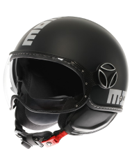 CASCO MOMO DESIGN FGTR EVO NEW MATT BLACK/SILVER | Cascos Jet de moto | %brands%