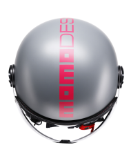 CASCO MOMO DESIGN FGTR CLASSIC NEW FLUO MATT GREY/FUCSIA | Cascos Jet de moto | %brands%