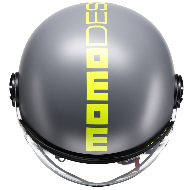 CASCO MOMO DESIGN FGTR CLASSIC NEW FLUO MATT GREY/YELLOW FLUO | Cascos Jet de moto | %brands%