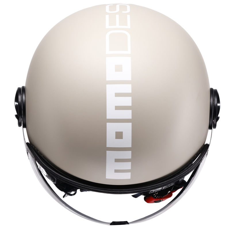 CASCO MOMO DESIGN FGTR CLASSIC NEW CANDY MATT MALTED MILK/WHITE | Cascos Jet de moto | %brands%