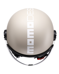 CASCO MOMO DESIGN FGTR CLASSIC NEW CANDY MATT MALTED MILK/WHITE | Cascos Jet de moto | %brands%