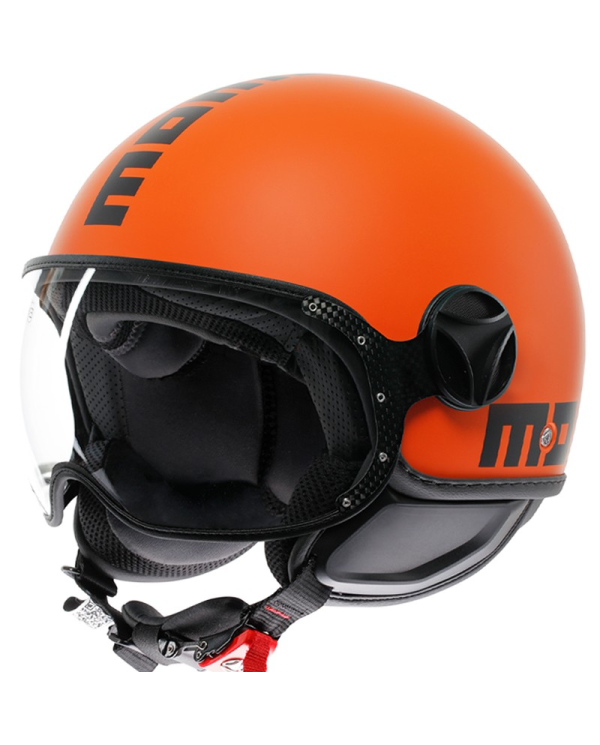 CASCO MOMO DESIGN FGTR CLASSIC NEW MATT ORANGE/BLACK | Cascos Jet de moto | %brands%