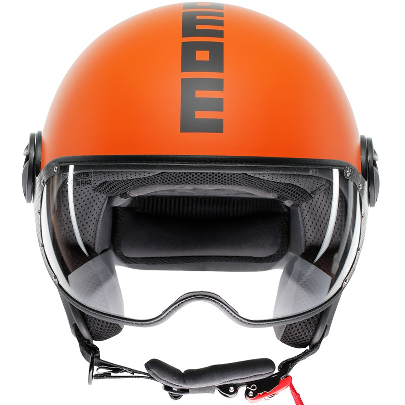 CASCO MOMO DESIGN FGTR CLASSIC NEW MATT ORANGE/BLACK | Cascos Jet de moto | %brands%
