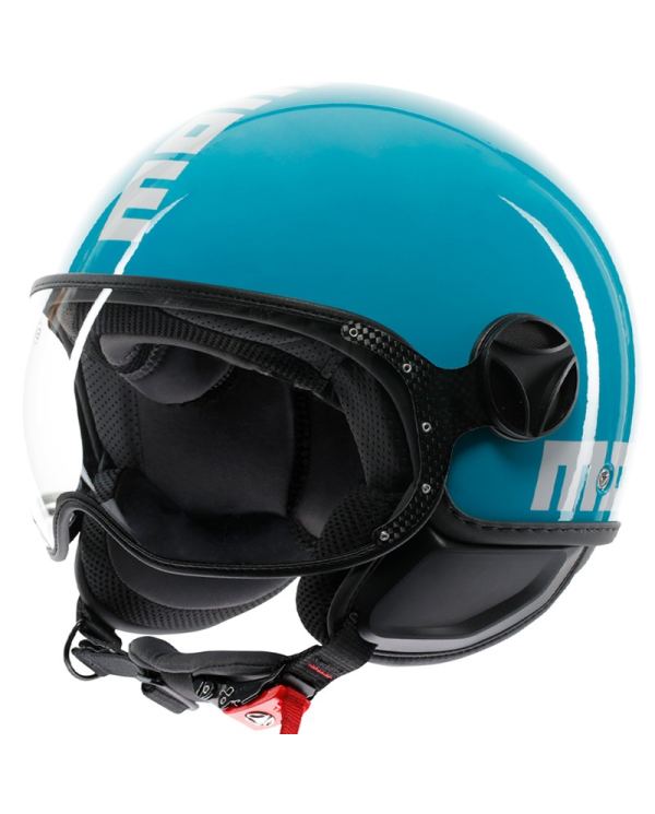CASCO MOMO DESIGN FGTR CLASSIC NEW CANDY LAKE BLUE/WHITE | Cascos Jet de moto | %brands%
