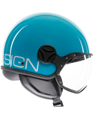 CASCO MOMO DESIGN FGTR CLASSIC NEW CANDY LAKE BLUE/WHITE | Cascos Jet de moto | %brands%