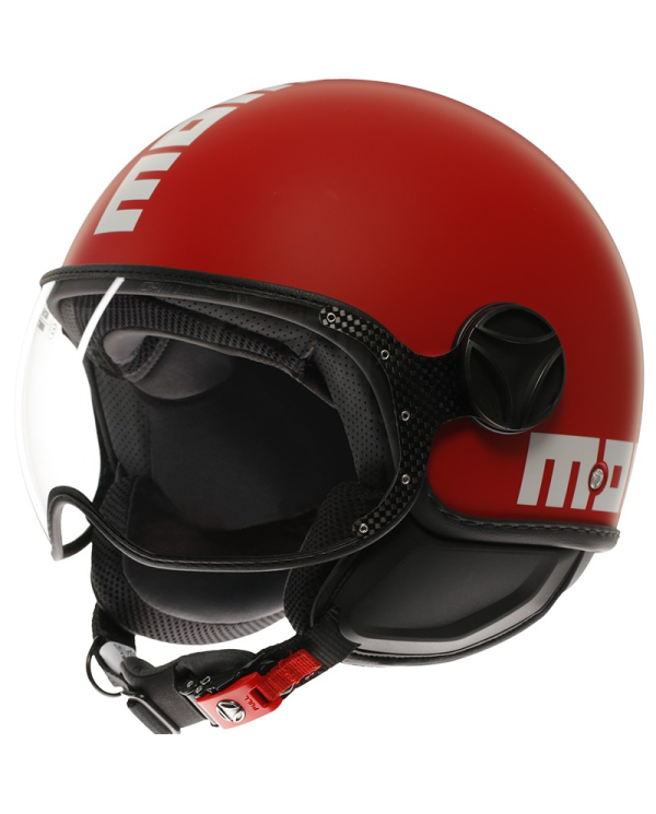 CASCO MOMO DESIGN FGTR CLASSIC NEW CANDY MATT RED/WHITE | Cascos Jet de moto | %brands%