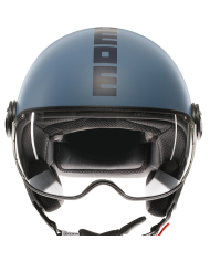 CASCO MOMO DESIGN FGTR CLASSIC NEW MATT DUSTY BLUE/BLUE | Cascos Jet de moto | %brands%