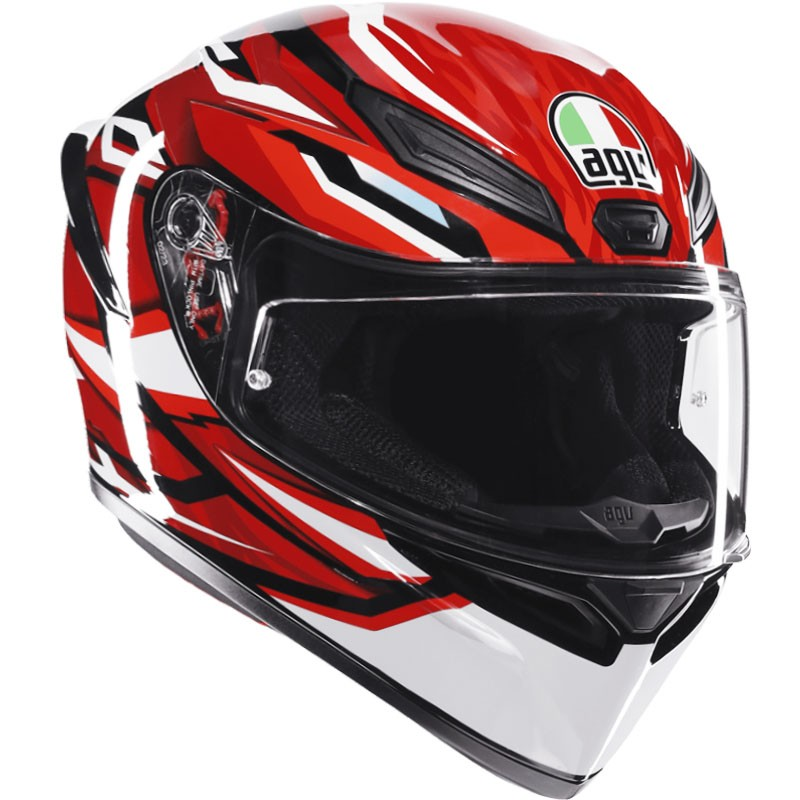 CASCO AGV K1 S LION NEW BLACK/RED/WHITE
