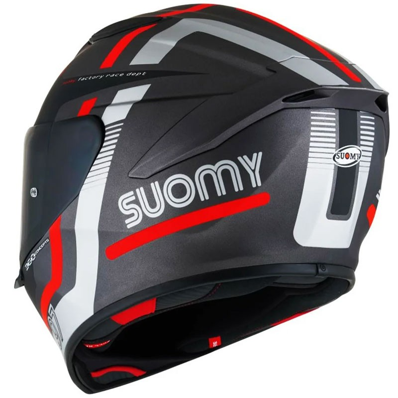 CASCO SUOMY TRACK-1 NINETY SEVEN MATT GUN METAL/RED | Cascos de moto | %brands%