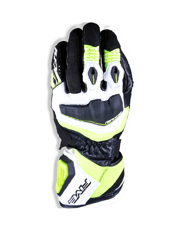 GUANTES FIVE RFX4 EVO WHITE/YELLOW FLUO | Sport Racing de moto | %brands%
