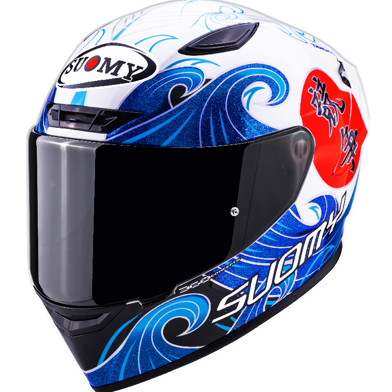 CASCO SUOMY TRACK-1 WAVES WHITE