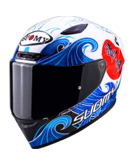 CASCO SUOMY TRACK-1 WAVES WHITE | Cascos Integrales de moto | %brands%