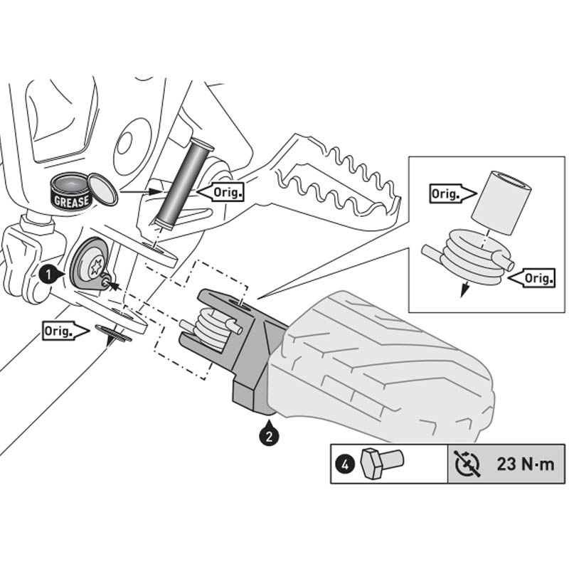 KIT REPOSAPIES SW-MOTECH ION BMW FRS.07.011.11000/S | Estriberas, pedales y palancas de moto | %brands%