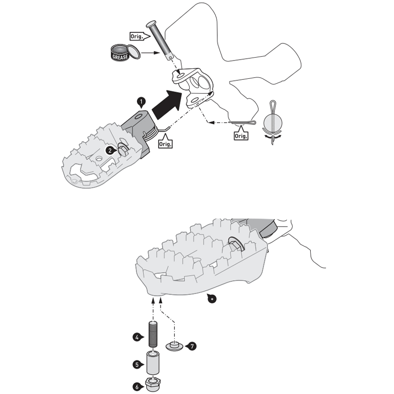 KIT REPOSAPIES SW-MOTECH ION CFMOTO 800MT-X FRS.10.011.10000/B | Estriberas, pedales y palancas de moto | %brands%