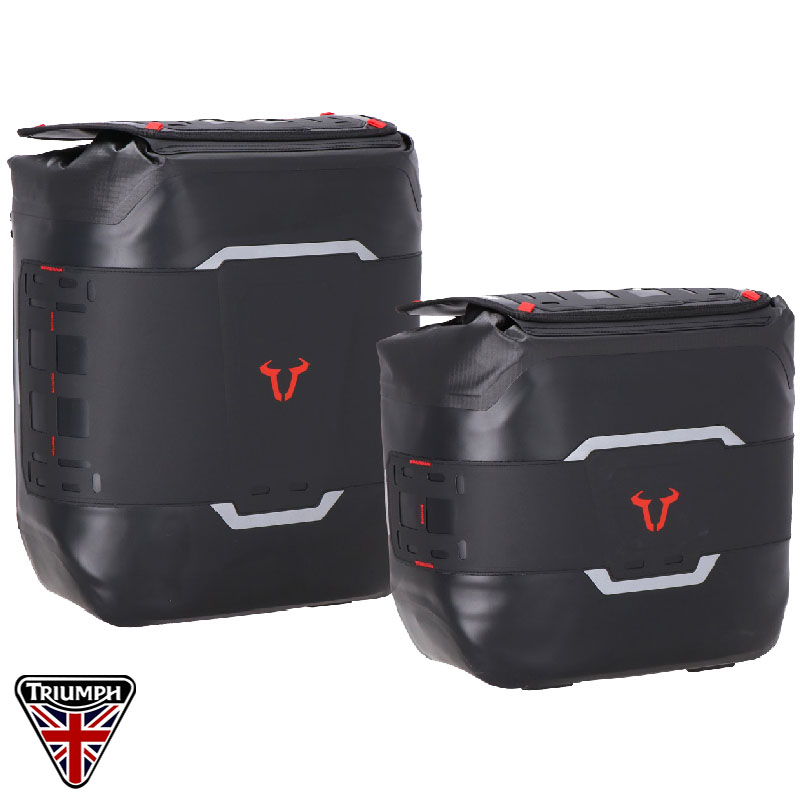 PACK DE ALFORJAS SW-MOTECH LEGEND GEAR WP Y SOPORTES V-LOC TRIUMPH BC.SYS.11.616.32000