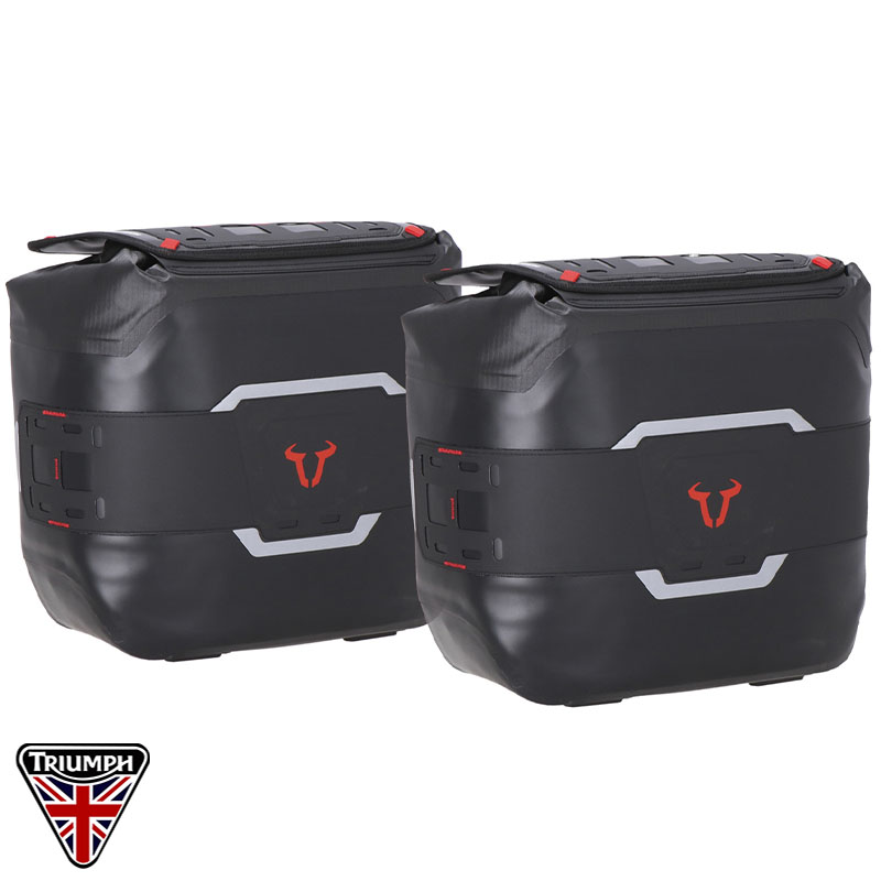 PACK DE ALFORJAS SW-MOTECH LEGEND GEAR WP Y SOPORTES V-LOC TRIUMPH SPEED TWIN BC.SYS.11.928.32000