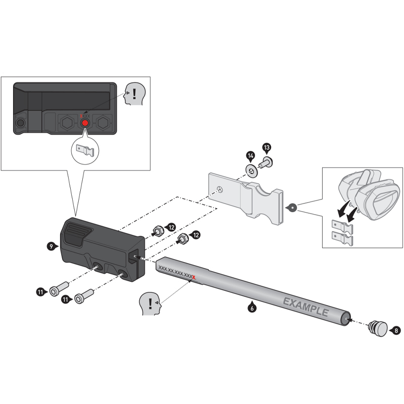 BARRAS SEPARADORAS SW-MOTECH PARA ALFORJAS BLAZE YAMAHA HTA.06.740.87400/B | Fijaciones Alforjas de moto | %brands%