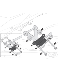BARRAS SEPARADORAS SW-MOTECH PARA ALFORJAS BLAZE YAMAHA HTA.06.740.87400/B | Fijaciones Alforjas de moto | %brands%