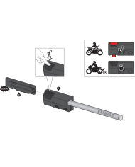 BARRAS SEPARADORAS SW-MOTECH PARA ALFORJAS BLAZE YAMAHA HTA.06.740.87400/B | Fijaciones Alforjas de moto | %brands%