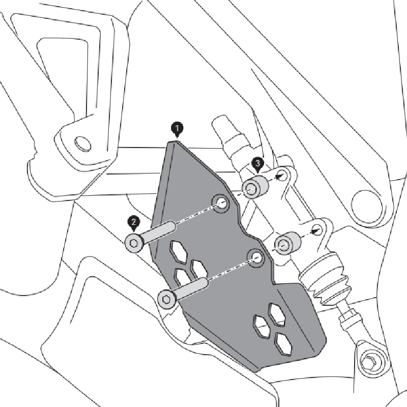 PROTECTOR BOMBA DE FRENO TRASERO SW-MOTECH KTM BPS.04.835.10000/B | Otros protectores de moto | %brands%