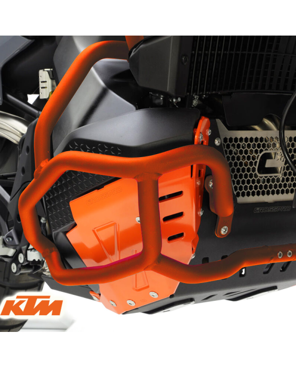 DEFENSAS DE MOTOR CROSSPRO NARANJA KTM 790/890 ADVENTURE | Protectores de motor de moto | %brands%