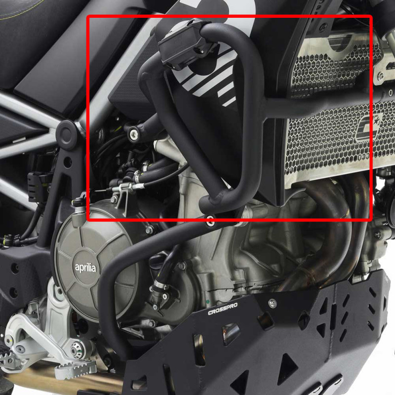DEFENSAS DE CARENADO CROSSPRO NEGRO APRILIA TUAREG 660 | Protectores de carenado de moto | %brands%