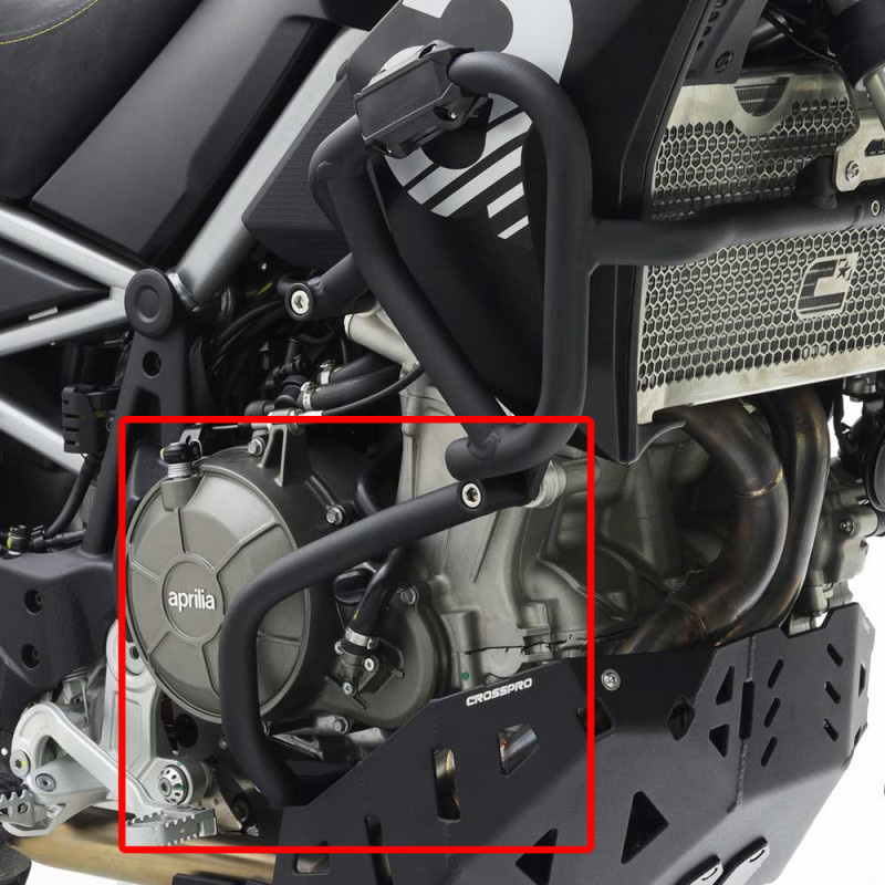 DEFENSAS DE MOTOR CROSSPRO NEGRO APRILIA TUAREG 660 | Protectores de motor de moto | %brands%