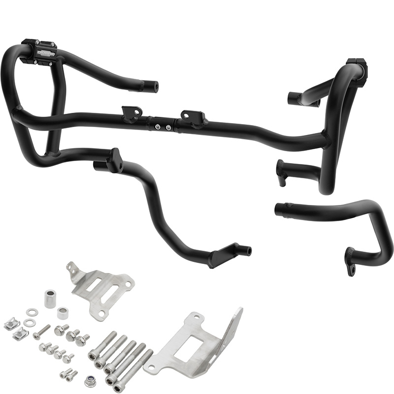 DEFENSAS DE MOTOR Y CARENADO CROSSPRO NEGRO APRILIA TUAREG 660 RALLY | Protectores de motor de moto | %brands%