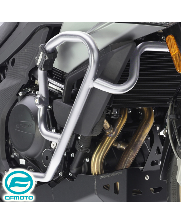 DEFENSAS DE MOTOR Y CARENADO CROSSPRO PLATA CFMOTO MT700 | Protectores de motor de moto | %brands%