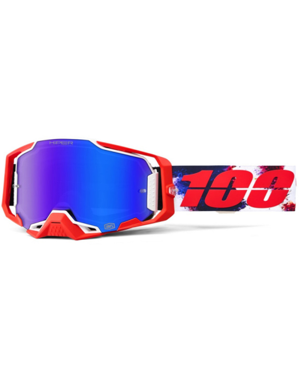 GAFAS 100% ARMEGA M2 MORPHO/HIPER AZUL ESPEJO | Gafas Off Road de moto | %brands%