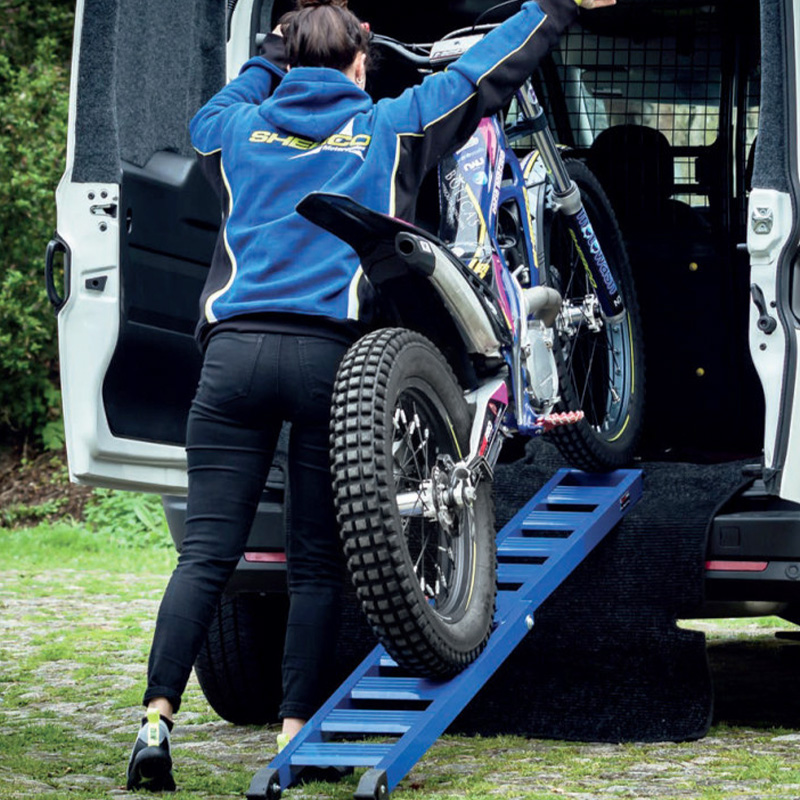 RAMPA DE CARGA CROSSPRO ALUMINIO AZUL | Para tu moto de moto | %brands%