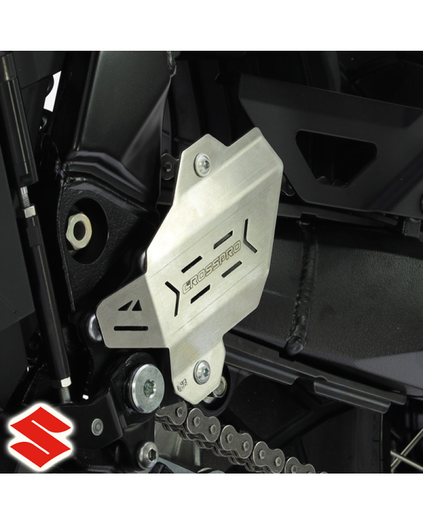 PROTECTOR DE LA BOMBA DE FRENO TRASERO CROSSPRO SUZUKI V-STROM 800 PLATA | Otros protectores de moto | %brands%