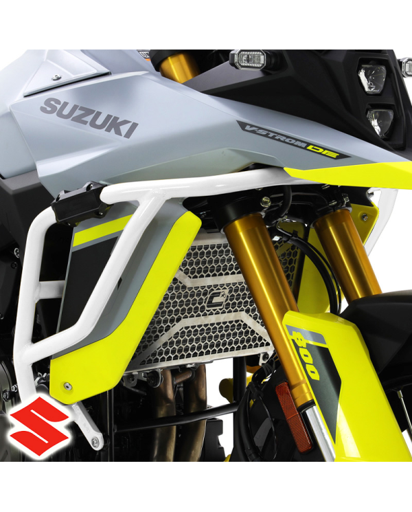PROTECCION DE RADIADOR CROSSPRO SUZUKI DE 800 V-STROM PLATA | Otros protectores de moto | %brands%