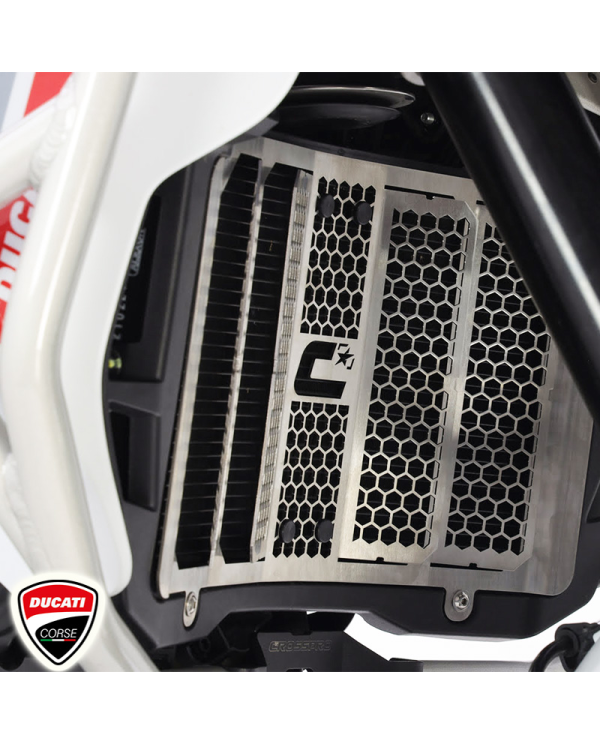 PROTECCION DE RADIADOR CROSSPRO DUCATI DESERT X PLATA | Otros protectores de moto | %brands%
