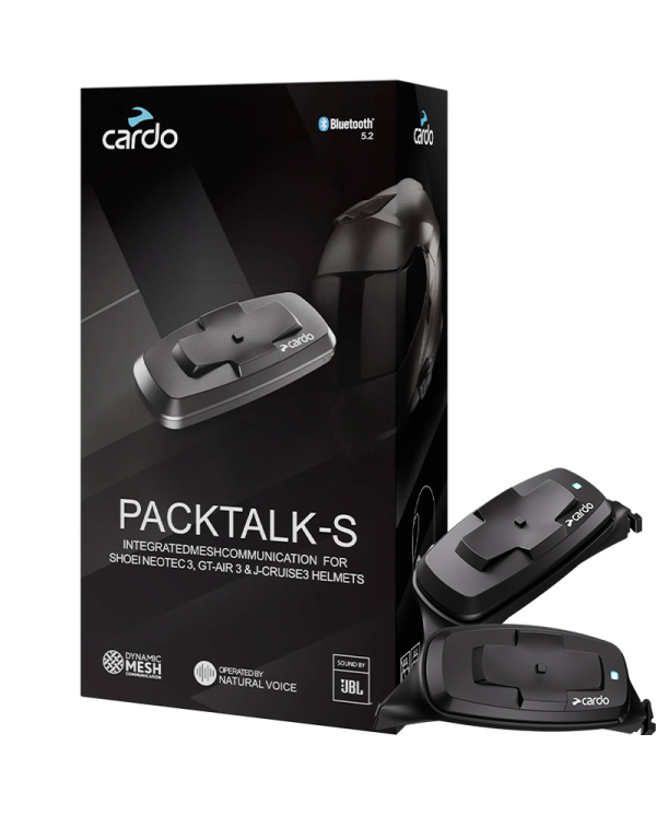 INTERCOMUNICADOR CARDO PACKTALK-S DUO PARA SHOEI NEOTEC 3/GT-AIR 3/J-CRUISE  | Intercomunicadores de moto | %brands%
