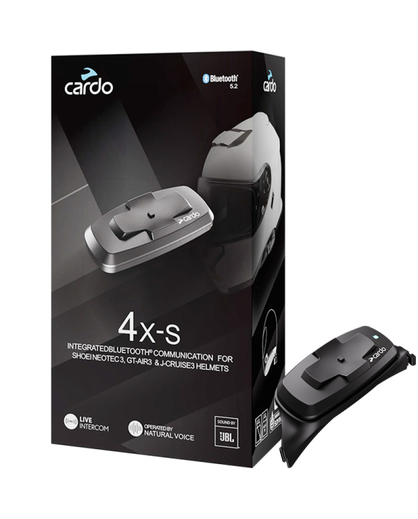 INTERCOMUNICADOR CARDO 4X-S PARA SHOEI NEOTEC 3/GT-AIR 3/J-CRUISE 3 | Intercomunicadores de moto | %brands%