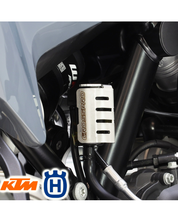 PROTECTOR DE DEPOSITO LIQUIDO DE FRENO CROSSPRO KTM/HUSQVARNA PLATA | Otros protectores de moto | %brands%